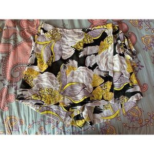 Boohoo Floral Chiffon Skort
